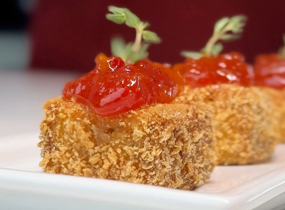 Pepita de Frango com Geleia de Tomate
